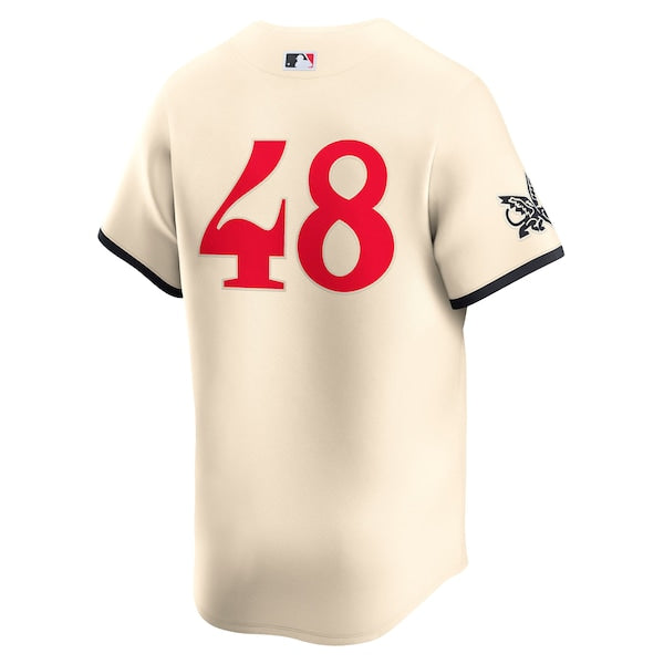 Jacob deGrom Texas Rangers Nike City Connect Limited Jersey - Cream - Image 3