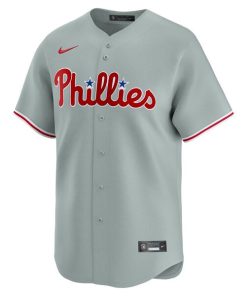 Alternative view of Philadelphia Phillies Nike Away Limited Jersey - Gray