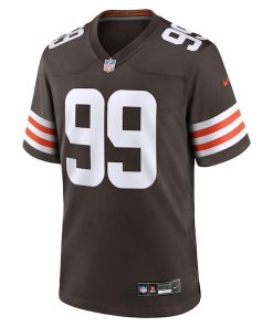 Alternative view of Cameron Thomas Cleveland Browns Nike Team Game Jersey -  Brown
