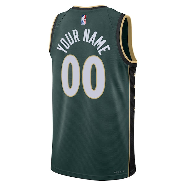 Boston Celtics Nike Unisex 2022/23 Swingman Custom Jersey - City Edition - Kelly Green - Image 3