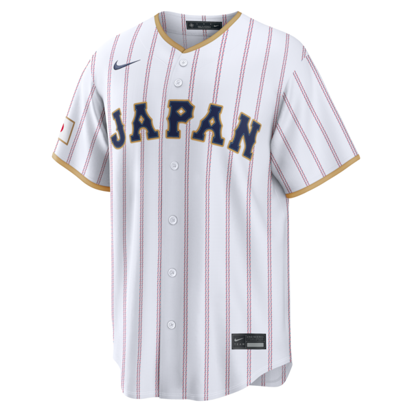 Seiya Suzuki Japan Baseball Nike 2026 World Baseball Classic Home Stadium Jersey - White/Navy - Image 3