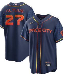 Jose Altuve Houston Astros Nike 2022 City Connect Replica Player Jersey - Navy