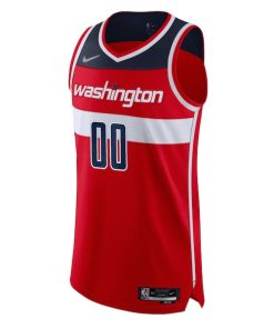 Alternative view of Washington Wizards Nike 2021/22 Diamond Authentic Custom Jersey - Icon Edition - Red