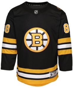 Alternative view of David Pastrnak Boston Bruins Youth Home Premier Player Jersey - Black