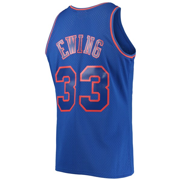 Patrick Ewing New York Knicks 1996/97 Hardwood Classics Swingman Jersey - Blue - Image 3