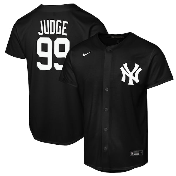 Aaron Judge New York Yankees Nike Youth Lights Out Replica Player Jersey - Black