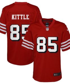 George Kittle San Francisco 49ers Nike Youth Game Jersey - Scarlet