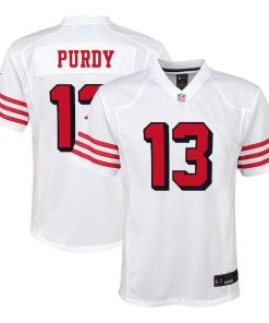 Brock Purdy San Francisco 49ers Nike Youth Alternate Player Game Jersey - White