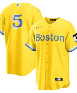 Enrique Hernandez Boston Red Sox Nike City Connect Replica Player Jersey - Gold/Light Blue