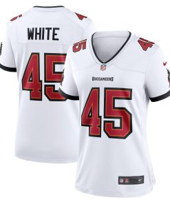 Alternative view of Devin White Tampa Bay Buccaneers Nike Women's Game Jersey - Pewter/Red/White