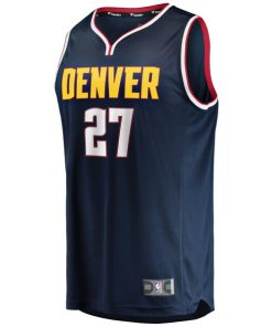 Alternative view of Jamal Murray Denver Nuggets  2019/20 Fast Break Replica Player Jersey - Icon Edition - Navy