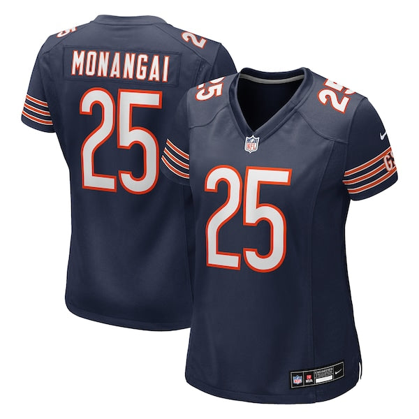 Kyle Monangai Chicago Bears Nike Women's Team Game Jersey - Navy