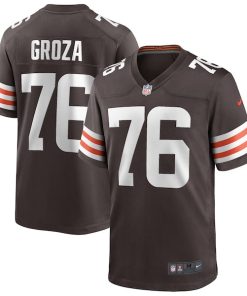 Lou Groza Cleveland Browns Nike Game Retired Player Jersey - Brown