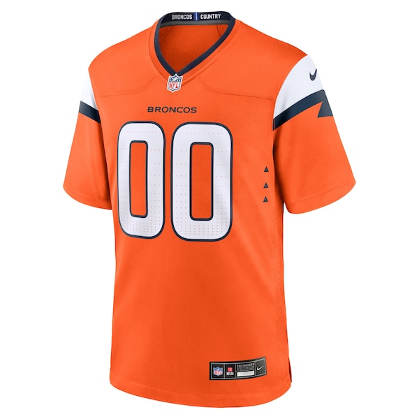 Denver Broncos Nike Custom Game Jersey - Orange - Image 2