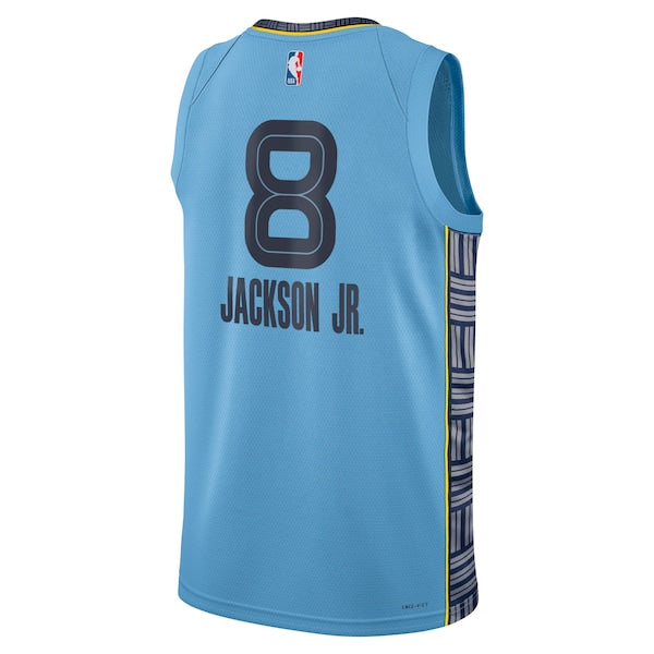 Jaren Jackson Jr. Memphis Grizzlies Jordan Brand Unisex Swingman Jersey - Light Blue - Statement Edition - Image 3