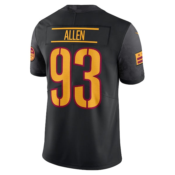 Jonathan Allen Washington Commanders Nike Alternate Vapor Untouchable Limited Jersey - Black - Image 4