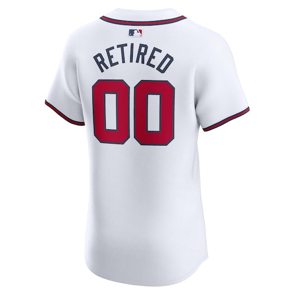 Atlanta Braves Nike Home Elite Pick-A-Player Retired Roster Jersey - White - Image 3