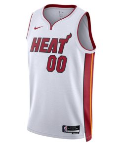 Alternative view of Miami Heat Nike Unisex Swingman Custom Jersey White - Association Edition