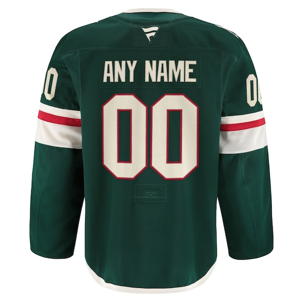 Minnesota Wild Home Authentic Pro Custom Jersey - Green - Image 3