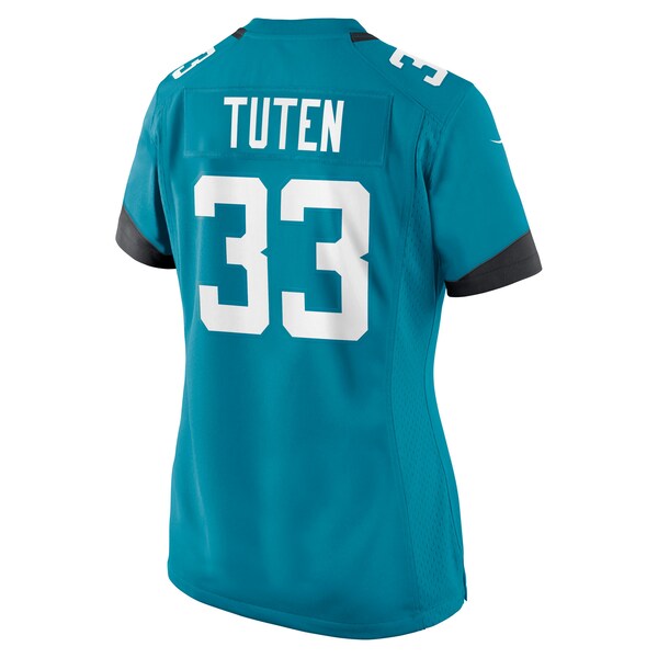 Bhayshul Tuten Jacksonville Jaguars Nike Women's Team Game Jersey - Teal - Image 3