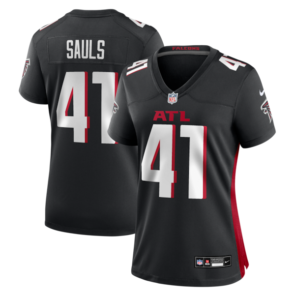 Ben Sauls Atlanta Falcons Nike Women's Team Game Jersey - Black