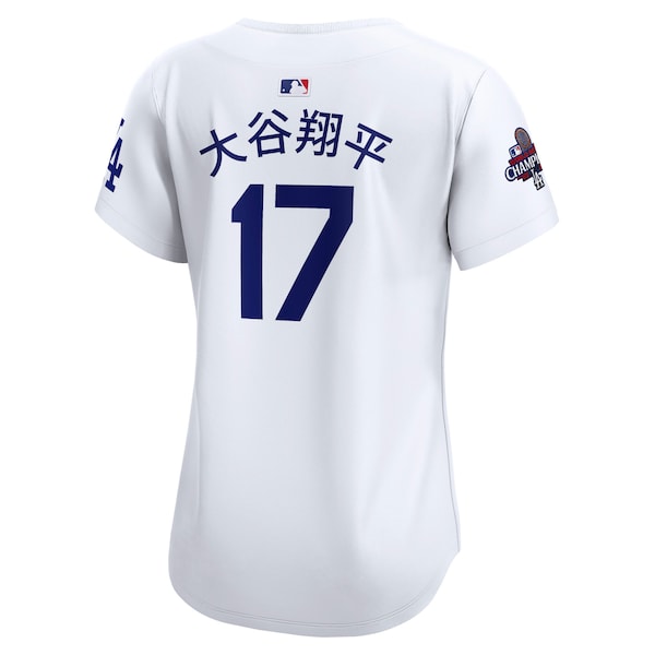 Shohei Ohtani Los Angeles Dodgers Nike Women's 2024 World Series Champions Japanese Characters Limited Player Jersey - White - Image 4