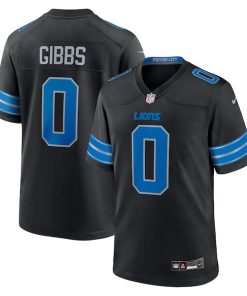 Jahmyr Gibbs Detroit Lions Nike 2nd Alternate Game Player Jersey - Black