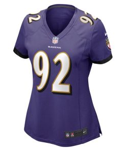 Alternative view of Justin Madubuike Baltimore Ravens Nike Women's Game Jersey - Purple