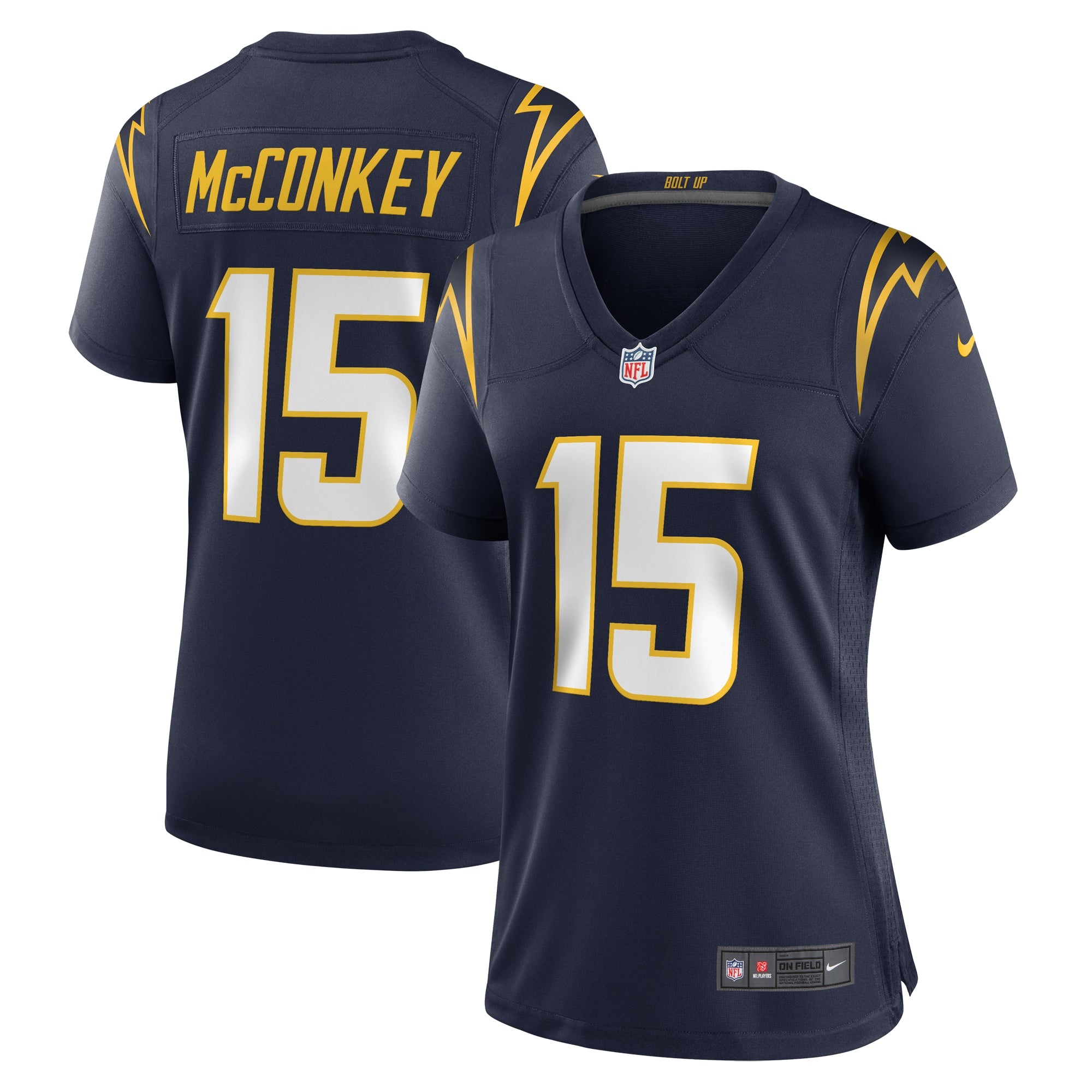 Ladd McConkey Los Angeles Chargers Nike Women's Alternate Game Jersey - Royal/Navy/White - Image 7