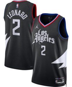 Kawhi Leonard LA Clippers Jordan Brand Unisex Swingman Jersey - Statement Edition - Black