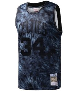 Alternative view of Paul Pierce Boston Celtics Hardwood Classics 2007/08 Tie-Dye Swingman Jersey - Black