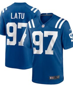Laiatu Latu Indianapolis Colts Nike 2024 NFL Draft First Round Pick Player Game Jersey - Royal