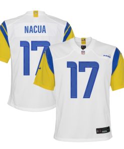 Puka Nacua Los Angeles Rams Nike Youth Game Jersey - White