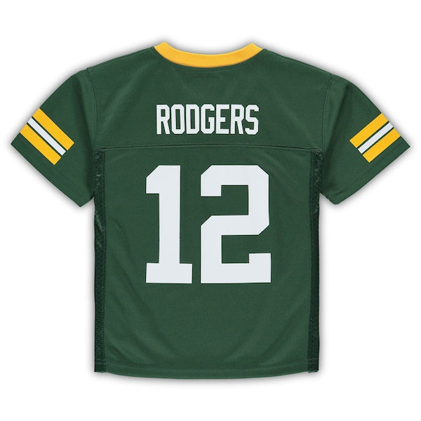 Aaron Rodgers Green Bay Packers Preschool Replica Player Jersey - Green - Image 3