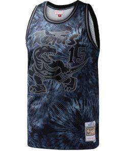 Alternative view of Vince Carter Toronto Raptors Hardwood Classics 1998/99 Tie-Dye Swingman Jersey - Black