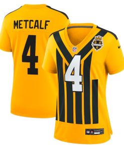 DK Metcalf Pittsburgh Steelers Nike Women's Alternate 1933 Throwback Game Jersey - Gold