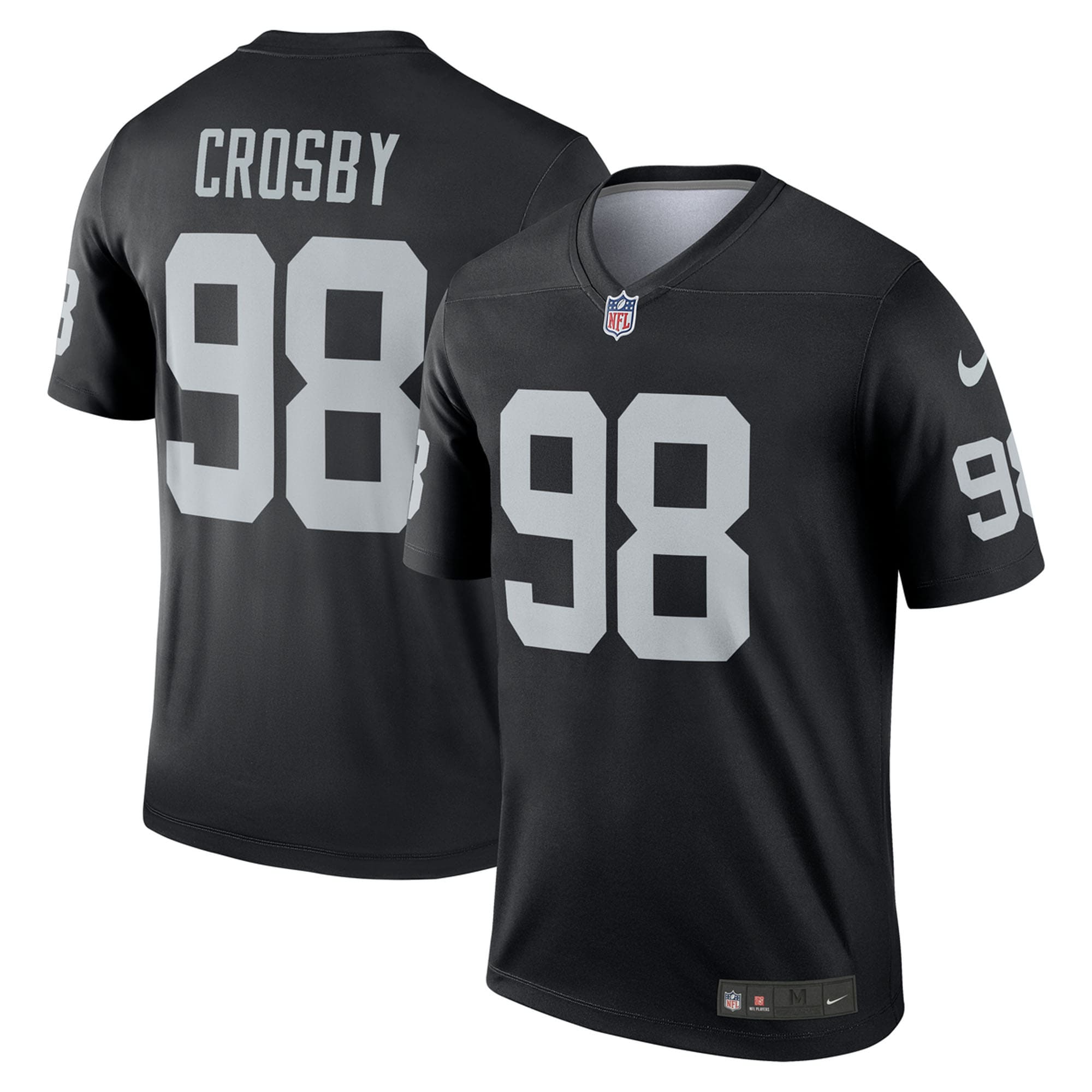 Maxx Crosby Las Vegas Raiders Nike Alternate Legend Jersey - White/Black - Image 6