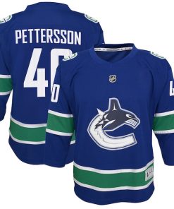 Elias Pettersson Vancouver Canucks Youth 2019/20 Home Replica Player Jersey - Royal
