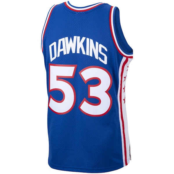 Darryl Dawkins Philadelphia 76ers 1976/77 Hardwood Classics Swingman Jersey - Royal - Image 3