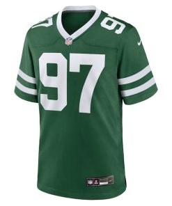 Alternative view of Harrison Phillips New York Jets Nike Team Game Jersey - Legacy Green