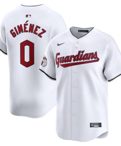 Andres Gimenez Cleveland Guardians Nike Home Limited Player Jersey - White