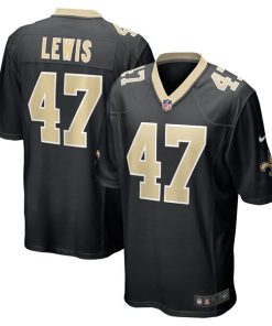 Terrell Lewis New Orleans Saints Nike  Game Jersey -  Black