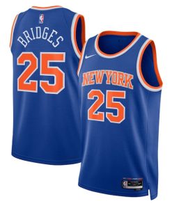 Mikal Bridges New York Knicks Nike Unisex Swingman Jersey - Icon Edition - Blue