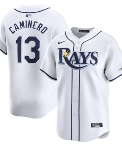 Junior Caminero Tampa Bay Rays Nike Youth Home Limited Player Jersey - White