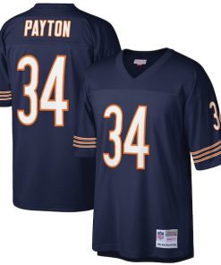 Alternative view of Walter Payton Chicago Bears Big & Tall 1985 Retired Player Replica Jersey - Navy/White