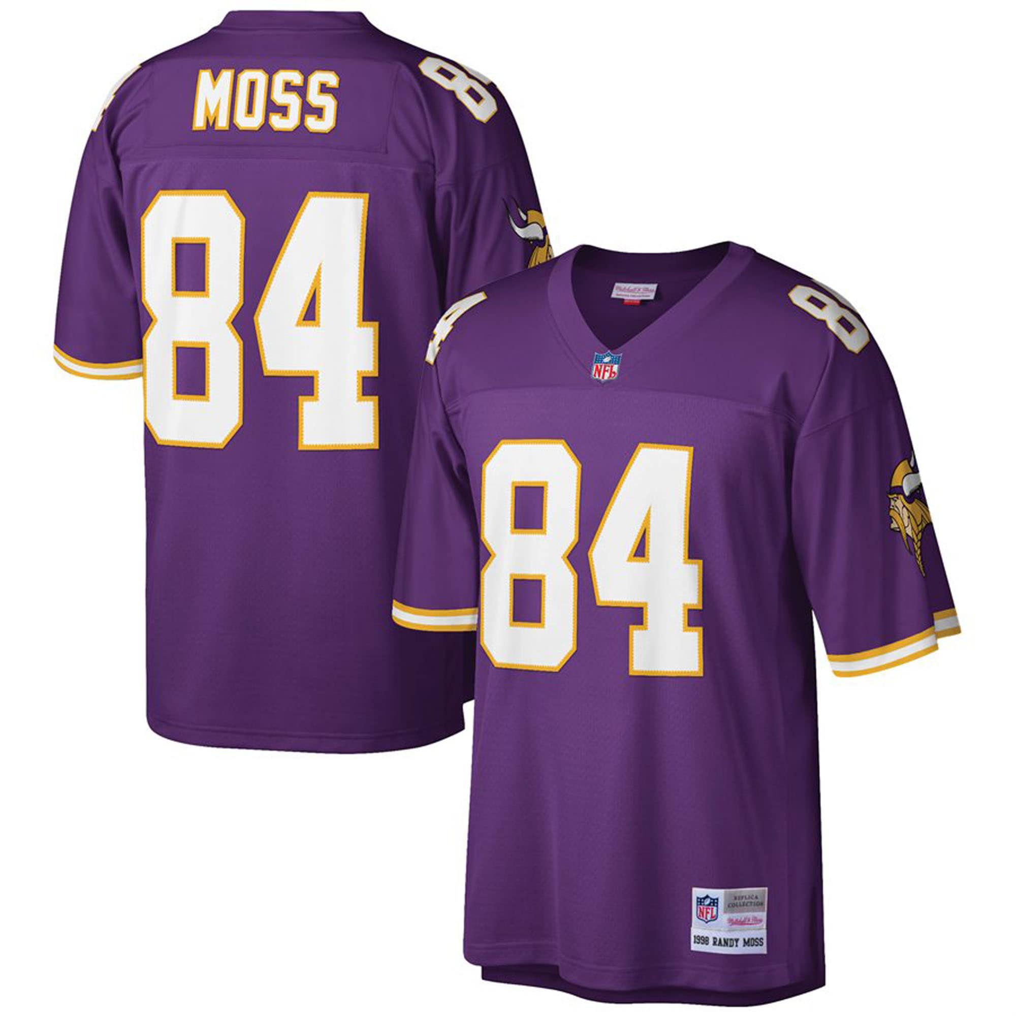 Randy Moss Minnesota Vikings Big & Tall 1998 Legacy Retired Player Jersey - White/Purple - Image 5