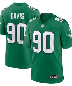 Jordan Davis Philadelphia Eagles Nike Alternate Game Jersey - Kelly Green