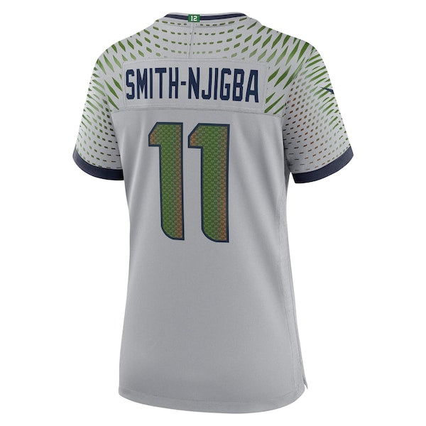Jaxon Smith-Njigba Seattle Seahawks Nike Women's 2025 Rivalries Collection Game Jersey - Wolf Gray - Image 3