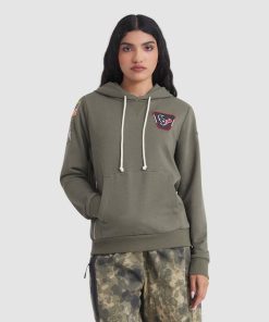 Houston Texans Nike Women's 2025 Salute to Service Sideline Standard Issue Dri-FIT Hoodie - Olive