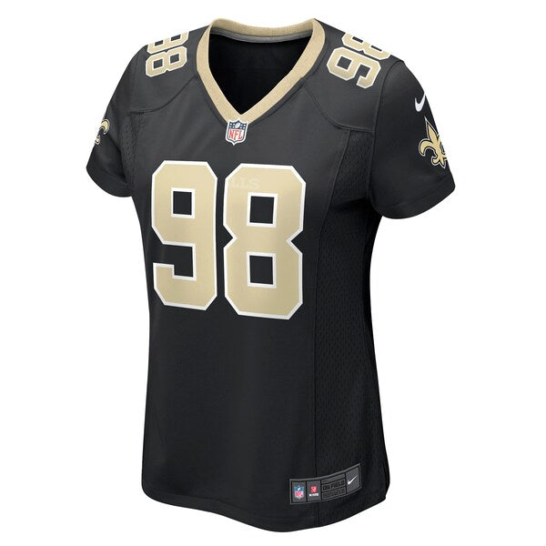 Payton Turner New Orleans Saints Nike Women's Game Jersey - Black - Image 2